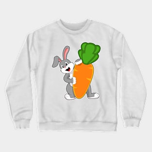 Rabbit with Carrot Crewneck Sweatshirt